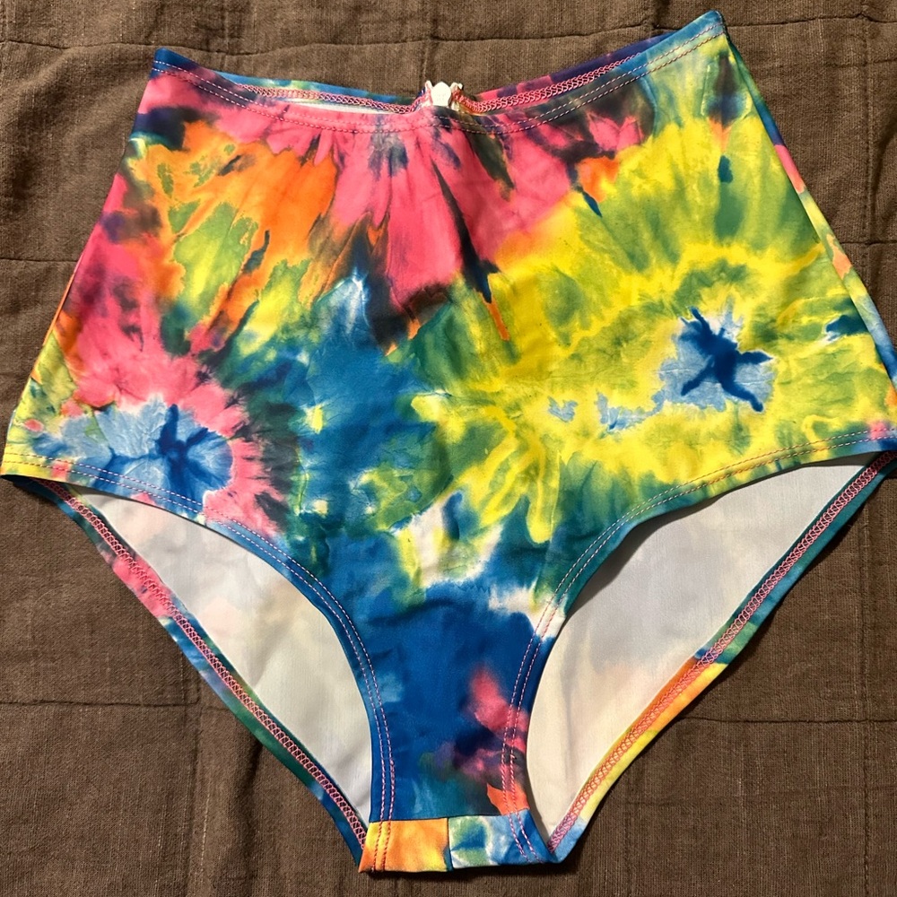 Tie-dye rave shorts from iHeartRaves